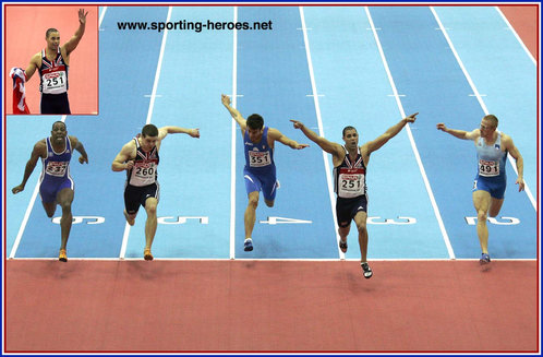 Jason Gardener - Great Britain & N.I. - 2007 European Indoor Championships 60m Champion.