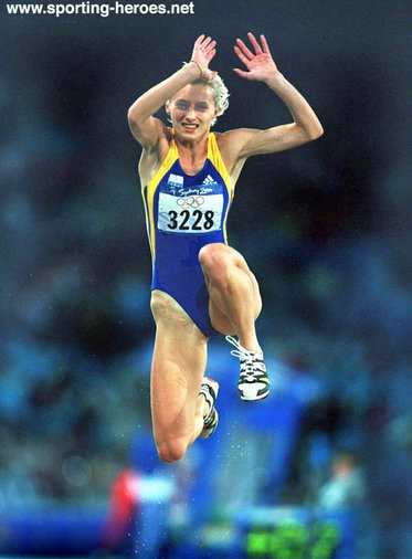 Elena Govorova - Ukraine - Triple Jump bronzes at 1997 Worlds & 2000 Olympics.