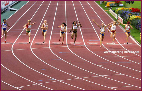 Yekaterina Grigoryyeva - Russia - 2006 European Championship 100m silver medal.