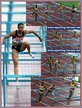 Joanna HAYES - U.S.A. - 2004 Olympic Champion. 2005 World Champs crash.