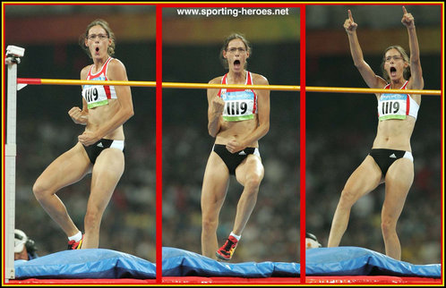 Tia Hellebaut - Belgium - 2008 Olympic High Jump Champion.
