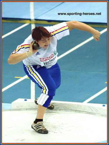 Anca Heltne - Romania - 2009 European Indoor Shot Put bronze medal.