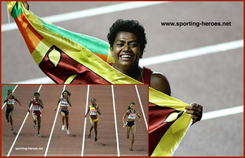 Susanthika Jayasinghe - Sri Lanka - World Championships 200m bronze & silver medals.