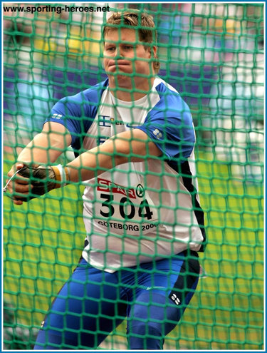 Olli-Pekka Karjalainen - Finland - 2006 European Championships Hammer gold medal.