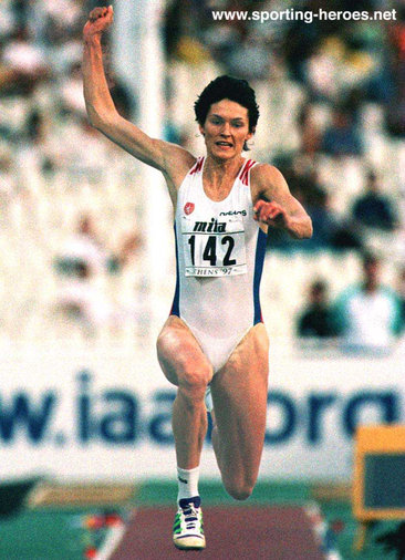 Sarka Kasparkova - Czech Republic - World Triple Jump Champion in 1997.