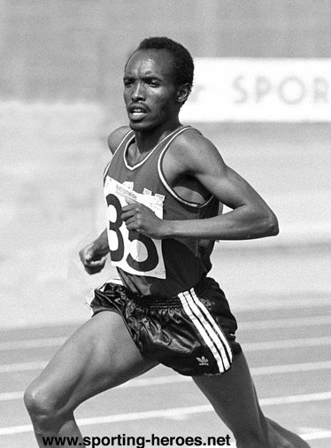 Samson Kimobwa - Kenya - World 10,000m record at 21