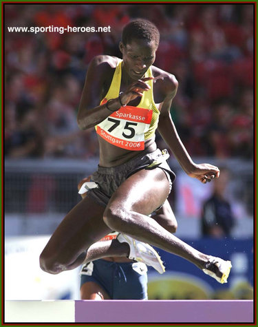 Jeruto Kiptum - Kenya - Steeplechase finalist at World Champs & World Cup.