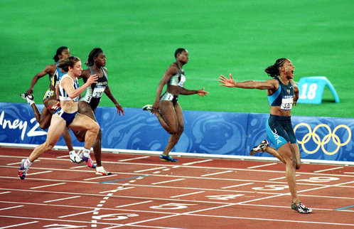 Tanya Lawrence - Jamaica - 100m & 4x100m silver medals at 2000 Olympic Games