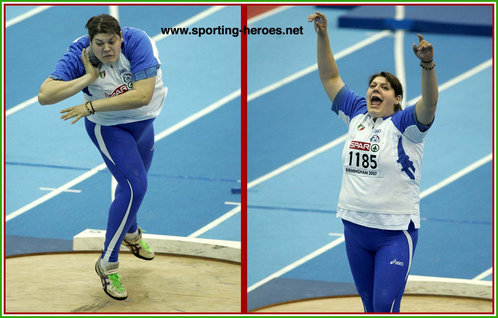 Assunta Legnante - Italy - 2007 European Indoors Shot Put Gold Medal.