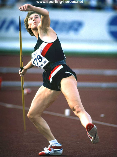 Tiina Lillak - Finland - Javelin silver medal at 1984 Olympic Games.