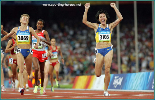 Iryna Lishchynska - Ukraine - 2008 Olympic Games 1500m silver medal