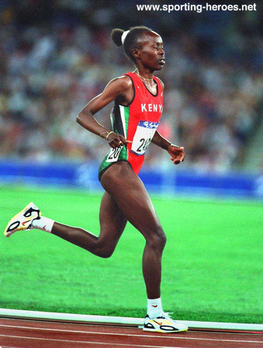 Tegla Loroupe - Kenya - 10,000m bronze medals at 1995 & 1999 World Championships.