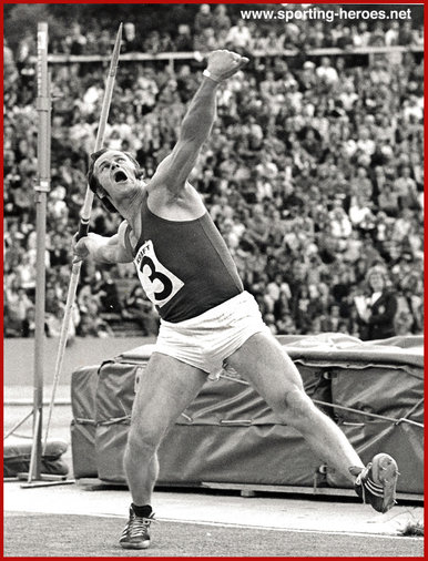 Janis Lusis - U.S.S.R. - 1968 Olympic Games javelin Champion & four European wins.