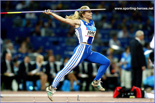 Mirela Manjani - Greece - 2004 Olympic Games Javelin bronze medal.