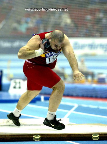 Manuel Martinez - Spain - 2003 World Indoors Shot Put Gold medal.