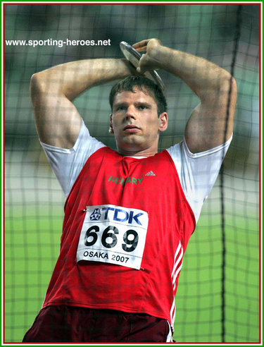 Gabor Mate - Hungary - 5th in the Discus at the 2007 World Championships.