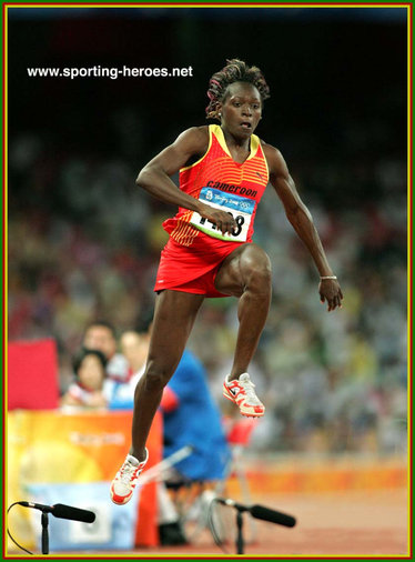 Francoise Mbango-Etone - Cameroon - Olympic Triple Jump title retained in Beijing 2008.
