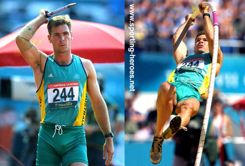 Matt McEwen - Australia - Decathlon silver at 2002 Commonwealth Games.