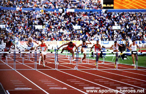 Mark McKoy - Canada - 1992 Olympic 110mh Champion.  Commonwealth Gold medals