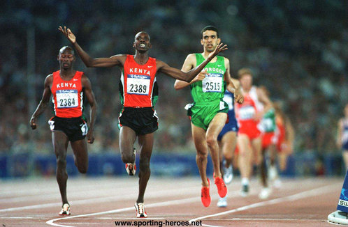 Noah Ngeny - Kenya - Olympic gold at 1500 metres