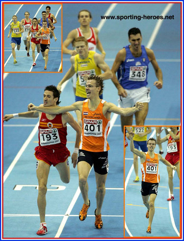 Arnoud Okken - 2007 European Indoor Championships 800m Champion.