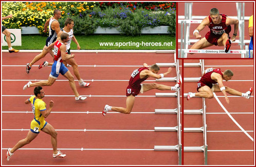 Stanislavs OLIJARS - Latvia - 2006 European Championships 110m Hurdles Champion.