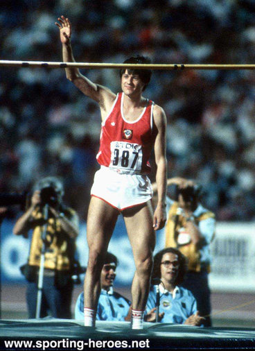Igor Paklin - U.S.S.R. - 1986 European gold & 1987 World silver in the High Jump
