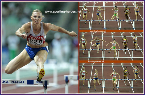 Yuliya Pechonkina - Russia - 2007 World Championships 400m Hurdles silver medal.