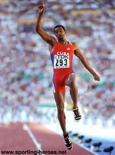 Ivan Pedroso - Cuba - 1997 & 1999 World Championship long jump victories.