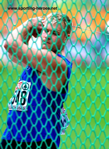 Vladislav Piskunov - Ukraine - Silver in the Hammer at 2002 European Championships.