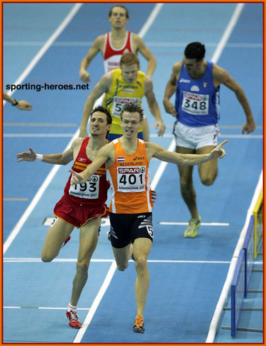 Miguel Quesada - Spain - 2007 European Indoor Championships 800m silver medal.