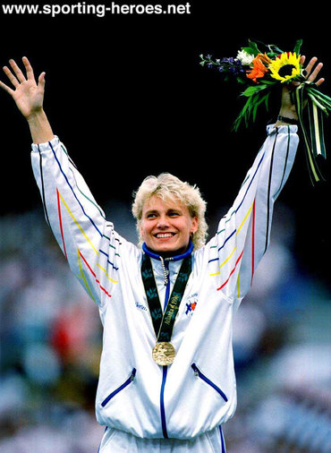 Heli Rantanen - Finland - Olympic Games Javelin gold medal in 1996.