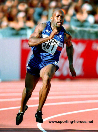 John Regis - Great Britain & N.I. - Commonwealth medals in 1994 and 1998
