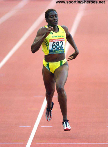 Sandie Richards - Jamaica - 400m bronze at 2002 Commonwealth Games.