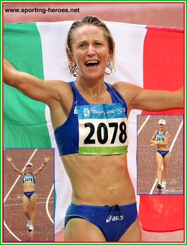 Elisa Rigaudo - Italy - 2008 Olympics 20km Walk bronze medal.