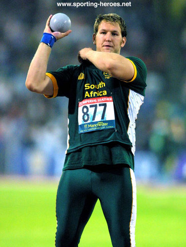 Janus Robberts - South Africa - Second at 2002 Commonwealth Games, winner in 2006