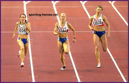 Natalya Rusakova - Russia - 2006 Euro Championships 200m bronze & 4x100m gold medals