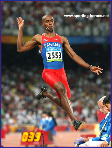 Irving Saladino - Panama - 2008 Olympic Long Jump Champion.