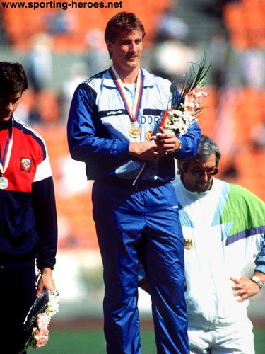Jurgen Schult - East Germany - 1987 World & 1988 Olympic Discus champion.