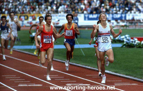 Steve Scott - U.S.A. - 1500m silver at inaugural World Championships.