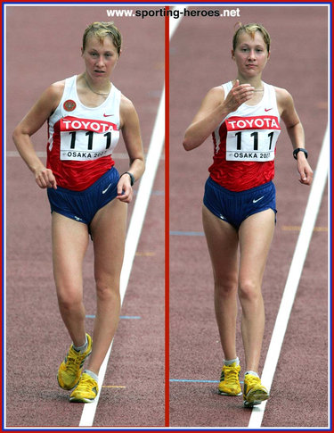 Tatyana Shemyakina - Russia - 2007 World Championships 20km Walk silver medal.