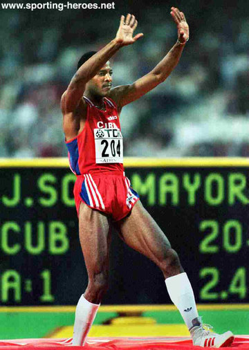 Javier Sotomayor - Cuba - World gold in 1997, Olympic silver in 2000