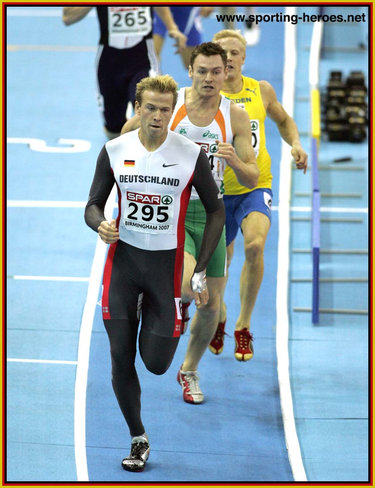 Bastian Swillims - Germany - 2007 European Indoor Championships 400m silver medal.