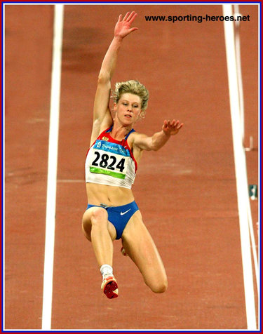 Oksana Udmurtova - Russia - 6th in the Long Jump at the 2008 Olympic Games.