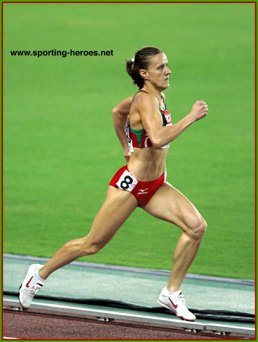 Sviatlana Usovich - Belarus - 6th in the 800m at the 2007 World Championships.