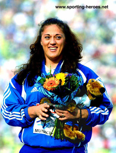 Ekaterini Voggoli - Greece - Discus Gold medal at the 2002 European Championships.