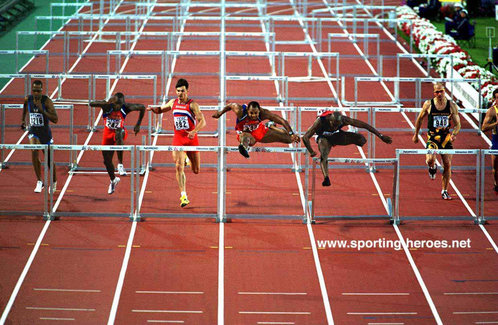 Dawane Wallace - U.S.A. - 2001 Worlds 110m Hurdles finalist.