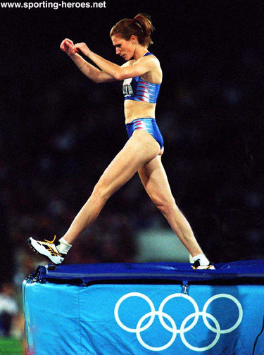 Yelena Yelesina - Russia - 2000 Olympic Games High Jump Champion.