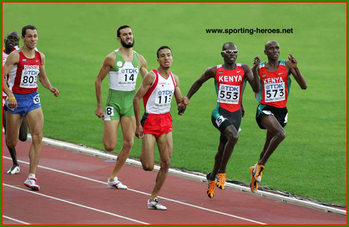William Yiampoy - Kenya - 2005 World Championship 800m bronze medal.
