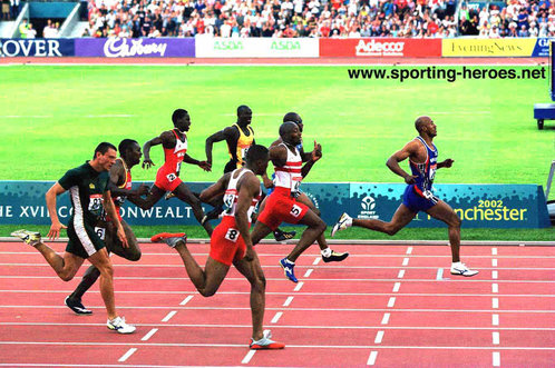 Aziz Zakari - Ghana - 2001 World Championship 100m finalist.